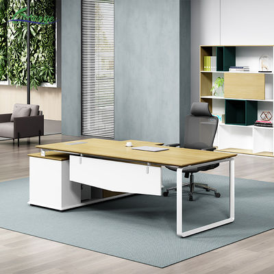 Latest Office Table Designs Executive Desk L Shaped MFC Manager Table