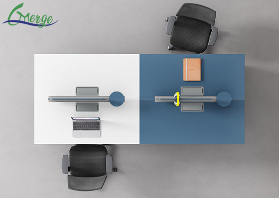 2 Shelves Open Space Workstation of Office for Collaborative Spaces