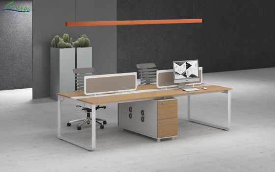 2 Drawers 4 Compartments Open Space Office Workstation for Work in Open Office Environment