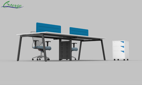 4 Compartment Open Space Office Workstation for Collaborative Environments
