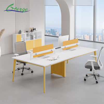 Adjustable Shelves and Glass Divider Functionality in Open Space Office Workstation